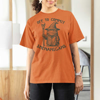Wizard Frog T Shirt For Women Funny Off to Commit Shenanigans
