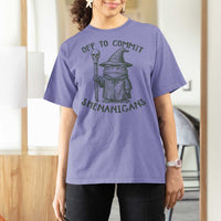 Wizard Frog T Shirt For Women Funny Off to Commit Shenanigans