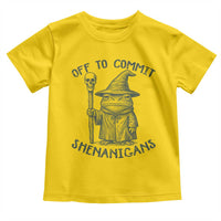 Wizard Frog Toddler T Shirt Funny Off to Commit Shenanigans