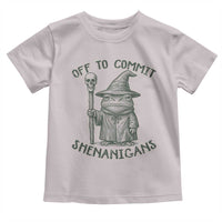 Wizard Frog Toddler T Shirt Funny Off to Commit Shenanigans