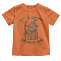 Wizard Frog Toddler T Shirt Funny Off to Commit Shenanigans