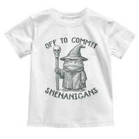 Wizard Frog Toddler T Shirt Funny Off to Commit Shenanigans