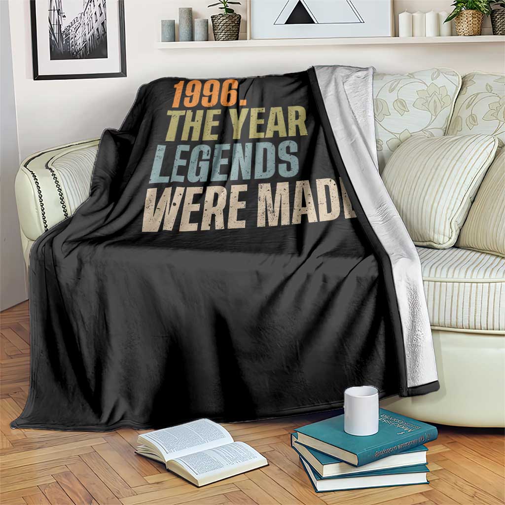 30th Birthday Gift For Men Throw Blanket Vintage 1996 30 Years Old Birthday