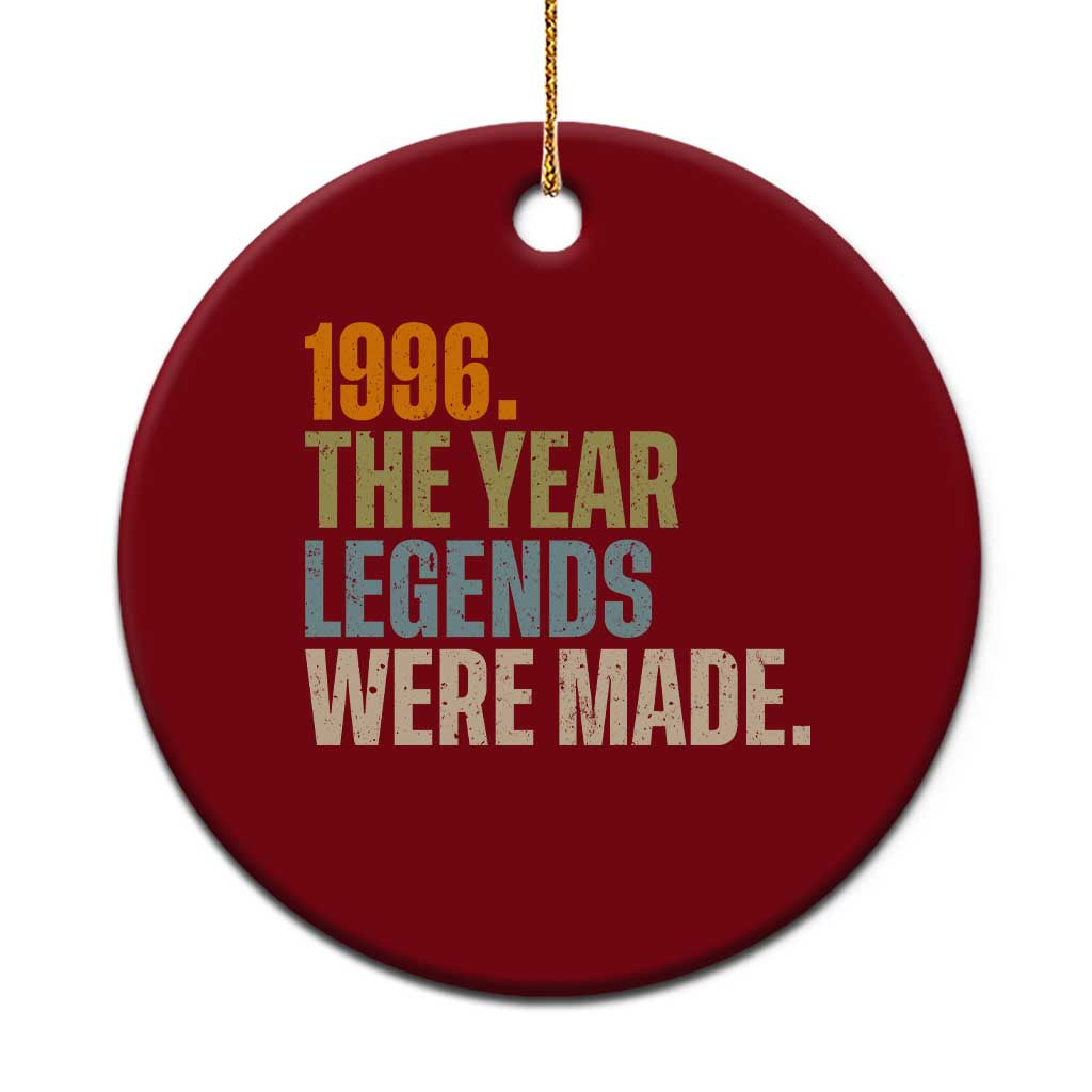 30th Birthday Gift For Men Ceramic Ornament Vintage 1996 30 Years Old Birthday
