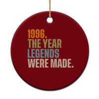 30th Birthday Gift For Men Ceramic Ornament Vintage 1996 30 Years Old Birthday