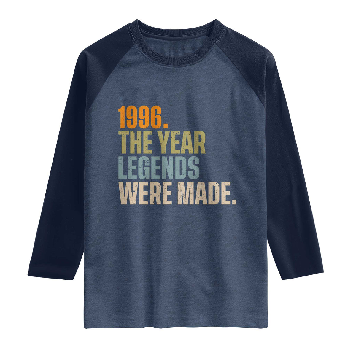 30th Birthday Gift For Men Raglan Shirt Vintage 1996 30 Years Old Birthday