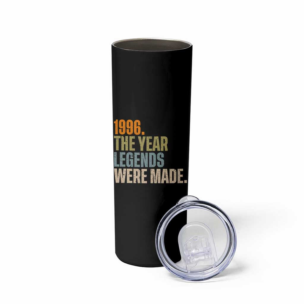 30th Birthday Gift For Men Skinny Tumbler Vintage 1996 30 Years Old Birthday