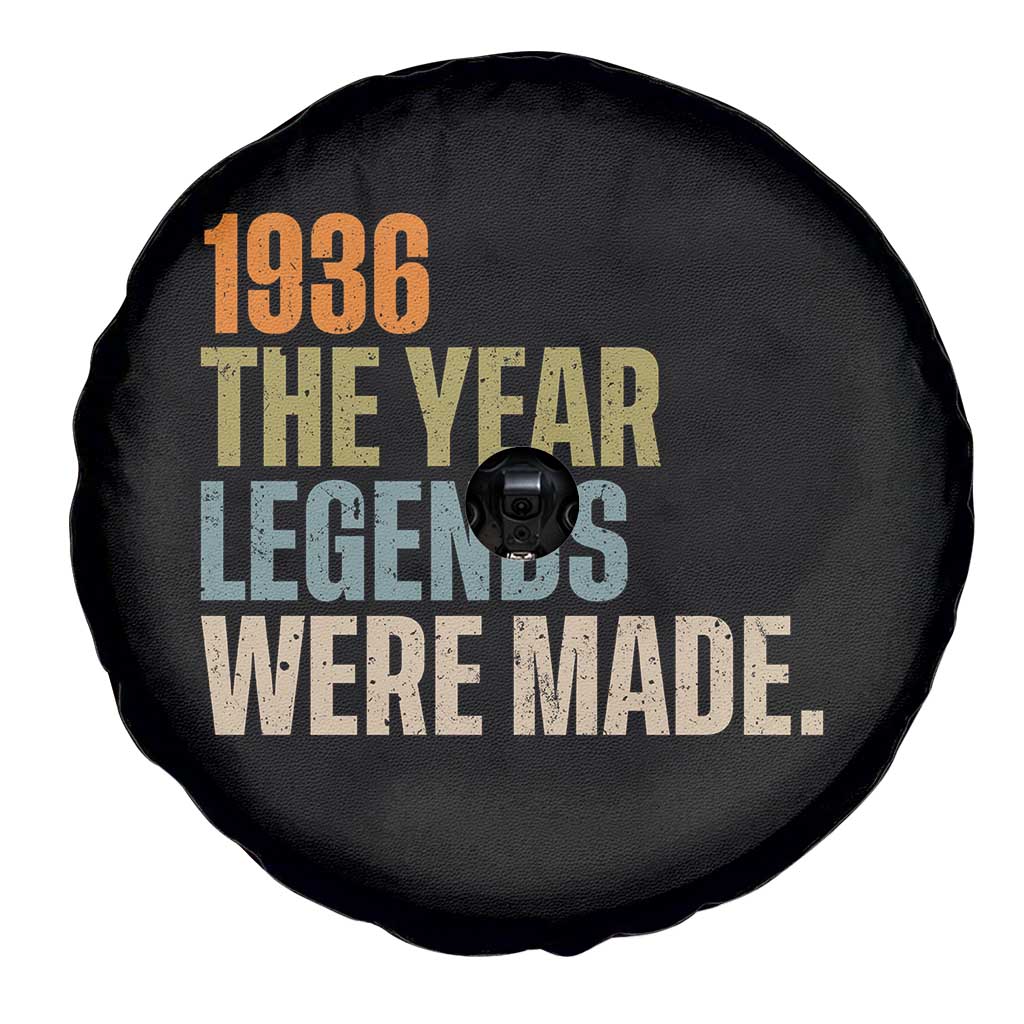 90th Birthday Gift For Men Spare Tire Cover Vintage 1936 90 Years Old Birthday