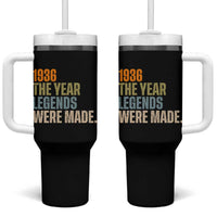 90th Birthday Gift For Men Tumbler With Handle Vintage 1936 90 Years Old Birthday