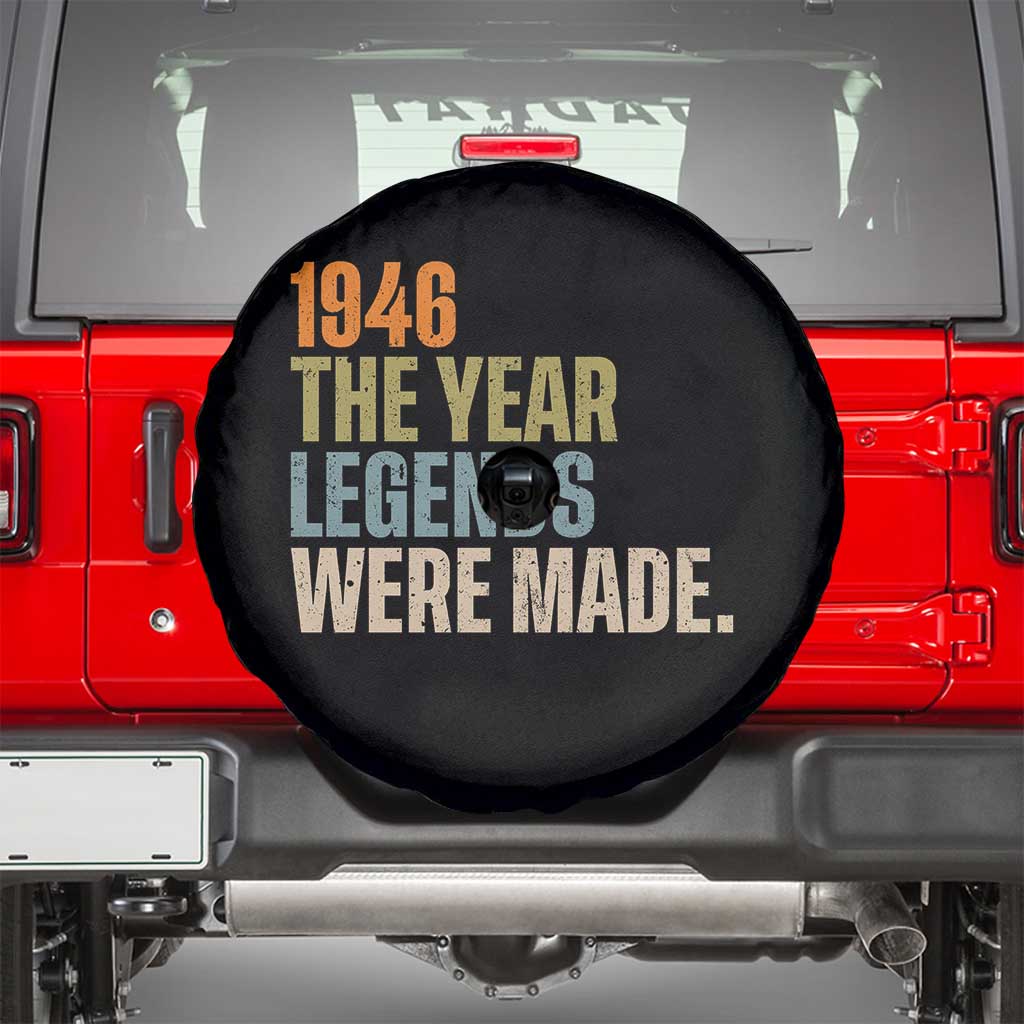 80th Birthday Gift For Men Spare Tire Cover Vintage 1946 80 Years Old Birthday