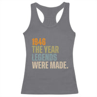 80th Birthday Gift For Men Racerback Tank Top Vintage 1946 80 Years Old Birthday