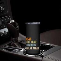 80th Birthday Gift For Men Skinny Tumbler Vintage 1946 80 Years Old Birthday