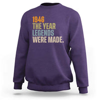 80th Birthday Gift For Men Sweatshirt Vintage 1946 80 Years Old Birthday