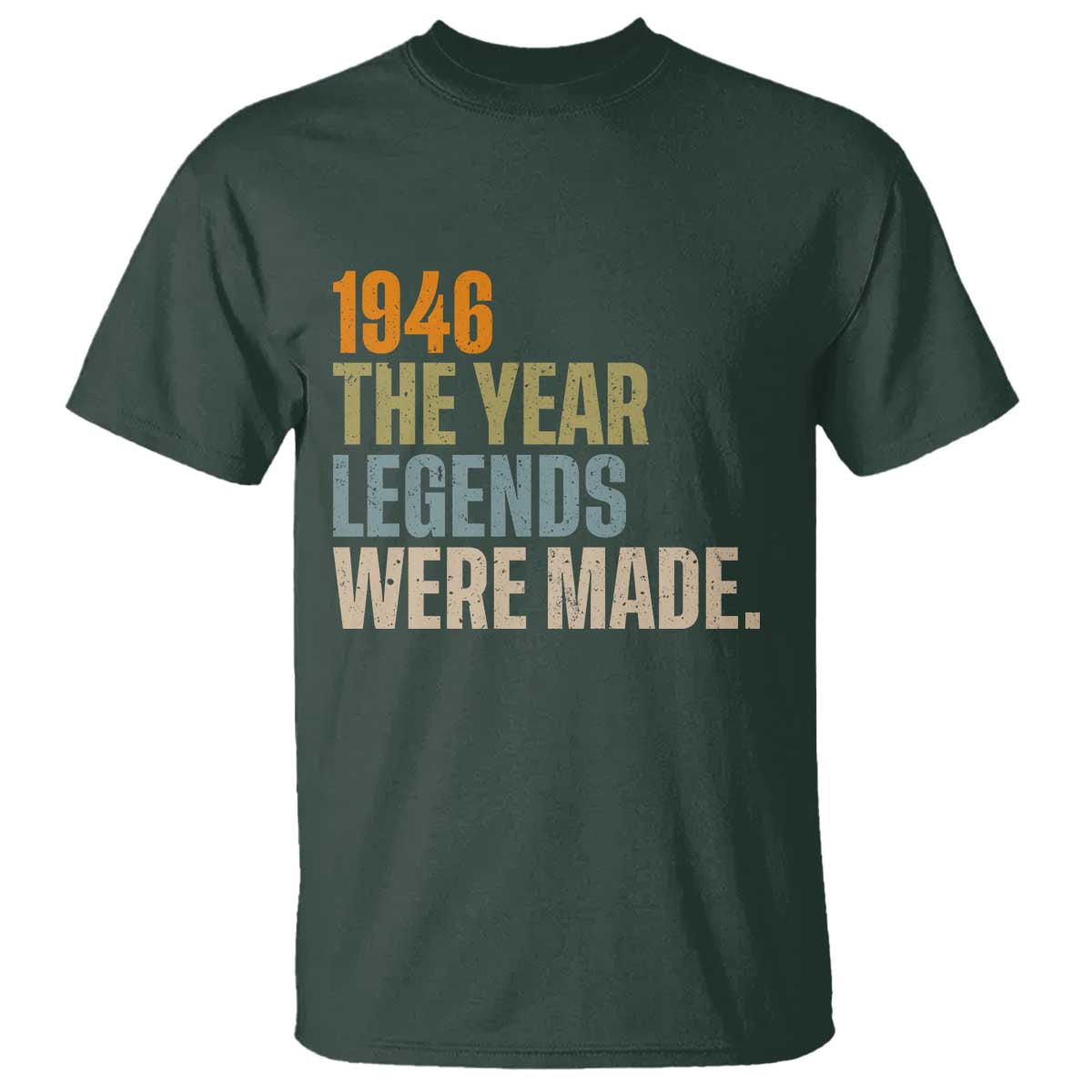 80th Birthday Gift For Men T Shirt Vintage 1946 80 Years Old Birthday