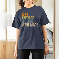 80th Birthday Gift For Men T Shirt For Women Vintage 1946 80 Years Old Birthday