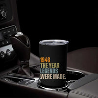 80th Birthday Gift For Men Tumbler Cup Vintage 1946 80 Years Old Birthday
