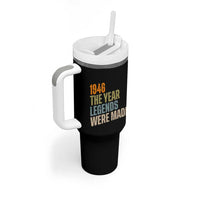 80th Birthday Gift For Men Tumbler With Handle Vintage 1946 80 Years Old Birthday
