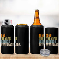 70th Birthday Gift For Men 4 in 1 Can Cooler Tumbler Vintage 1956 70 Years Old Birthday