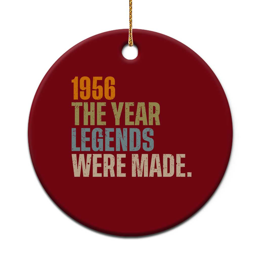 70th Birthday Gift For Men Ceramic Ornament Vintage 1956 70 Years Old Birthday