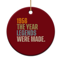 70th Birthday Gift For Men Ceramic Ornament Vintage 1956 70 Years Old Birthday