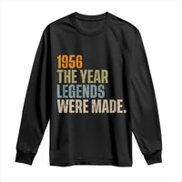 70th Birthday Gift For Men Long Sleeve Shirt Vintage 1956 70 Years Old Birthday