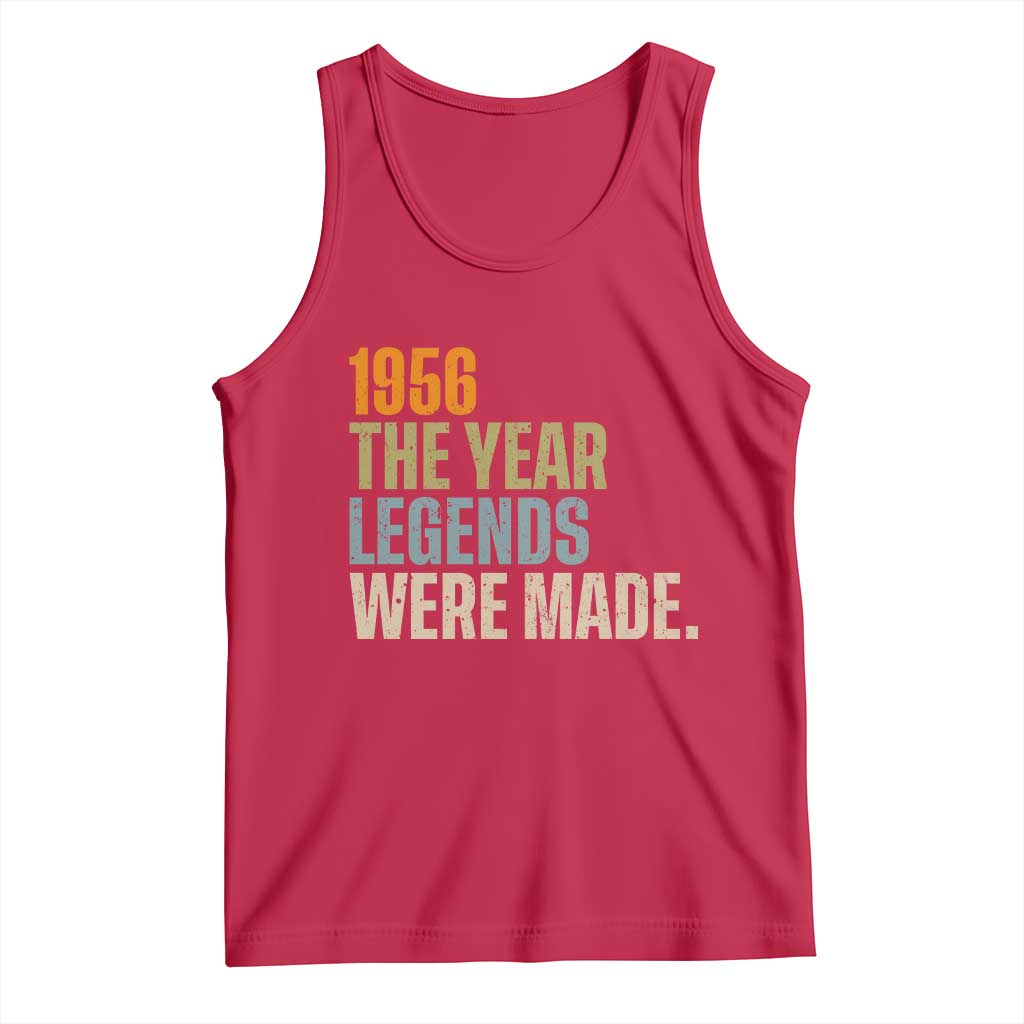 70th Birthday Gift For Men Tank Top Vintage 1956 70 Years Old Birthday