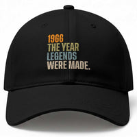 60th Birthday Gift For Men Baseball Cap Vintage 1966 60 Years Old Birthday