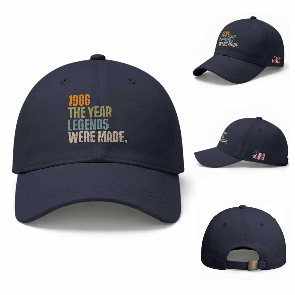 60th Birthday Gift For Men Baseball Cap Vintage 1966 60 Years Old Birthday