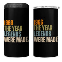 60th Birthday Gift For Men 4 in 1 Can Cooler Tumbler Vintage 1966 60 Years Old Birthday