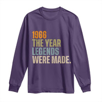 60th Birthday Gift For Men Long Sleeve Shirt Vintage 1966 60 Years Old Birthday