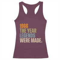 60th Birthday Gift For Men Racerback Tank Top Vintage 1966 60 Years Old Birthday