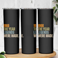 60th Birthday Gift For Men Skinny Tumbler Vintage 1966 60 Years Old Birthday