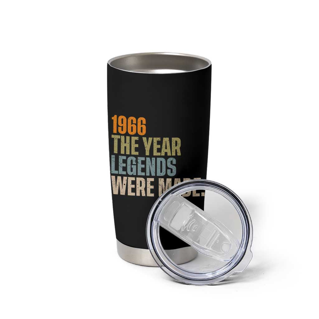 60th Birthday Gift For Men Tumbler Cup Vintage 1966 60 Years Old Birthday
