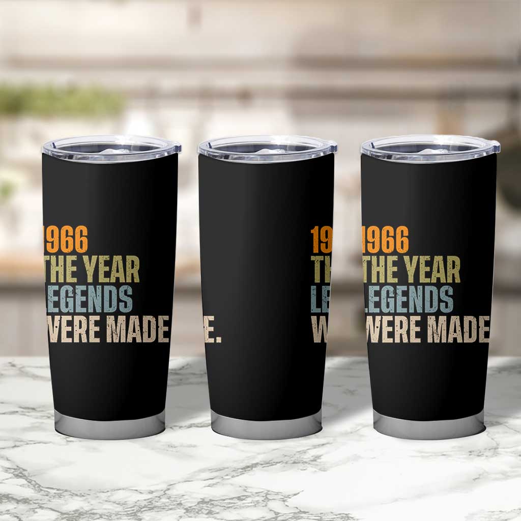60th Birthday Gift For Men Tumbler Cup Vintage 1966 60 Years Old Birthday