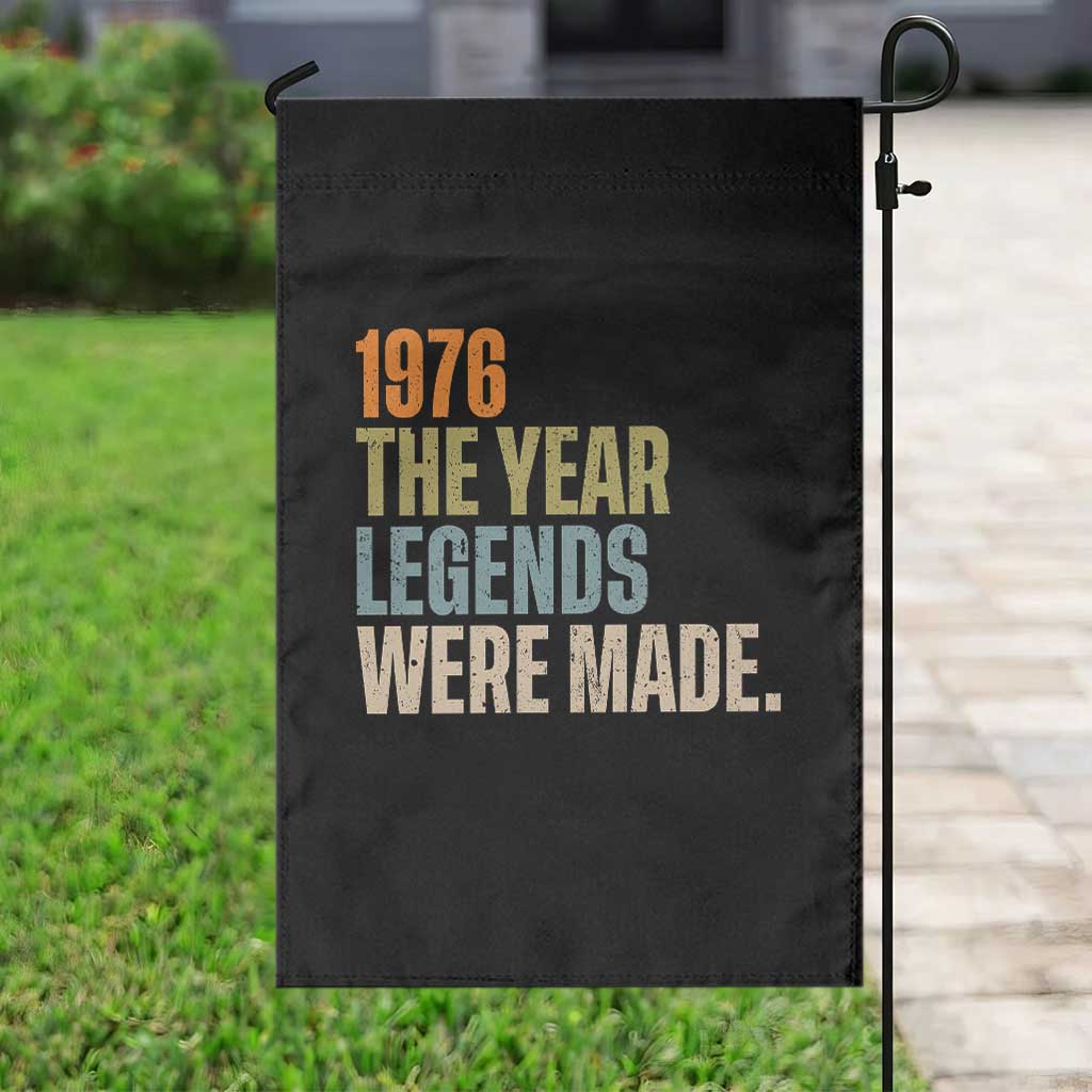 50th Birthday Gift For Men Garden Flag Vintage 1976 50 Years Old Birthday