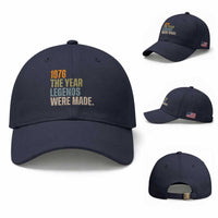 50th Birthday Gift For Men Baseball Cap Vintage 1976 50 Years Old Birthday