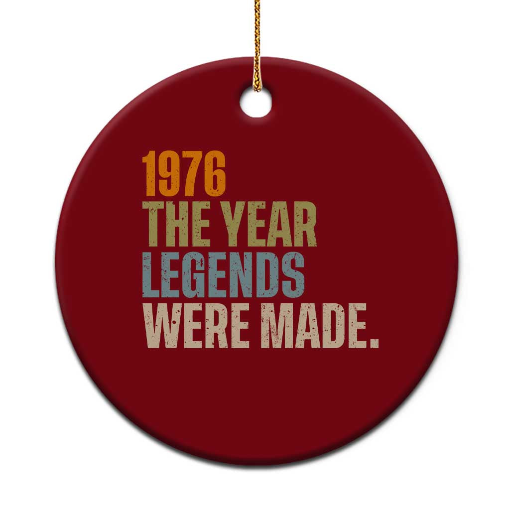 50th Birthday Gift For Men Ceramic Ornament Vintage 1976 50 Years Old Birthday
