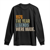 50th Birthday Gift For Men Long Sleeve Shirt Vintage 1976 50 Years Old Birthday