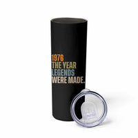 50th Birthday Gift For Men Skinny Tumbler Vintage 1976 50 Years Old Birthday