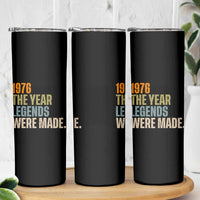 50th Birthday Gift For Men Skinny Tumbler Vintage 1976 50 Years Old Birthday