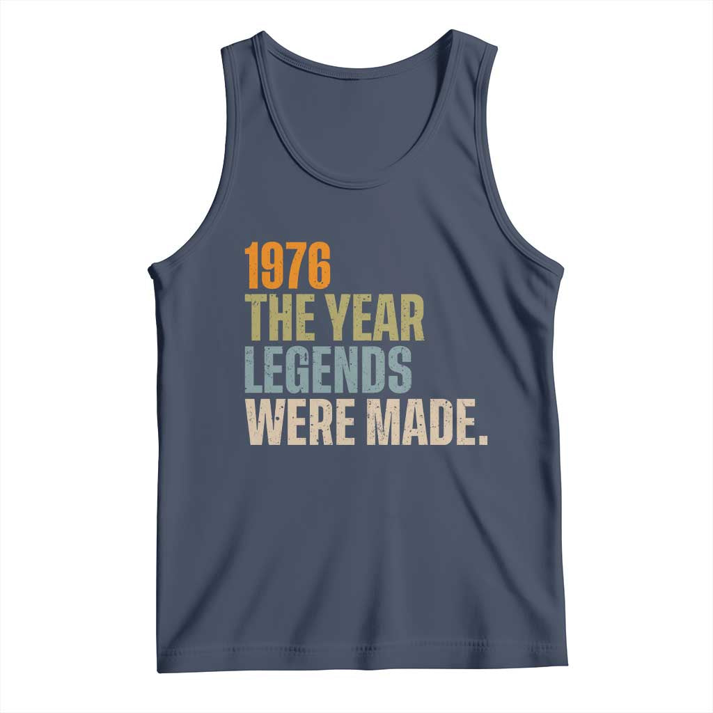 50th Birthday Gift For Men Tank Top Vintage 1976 50 Years Old Birthday