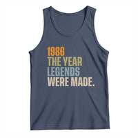 40th Birthday Gift For Men Tank Top Vintage 1986 40 Years Old Birthday