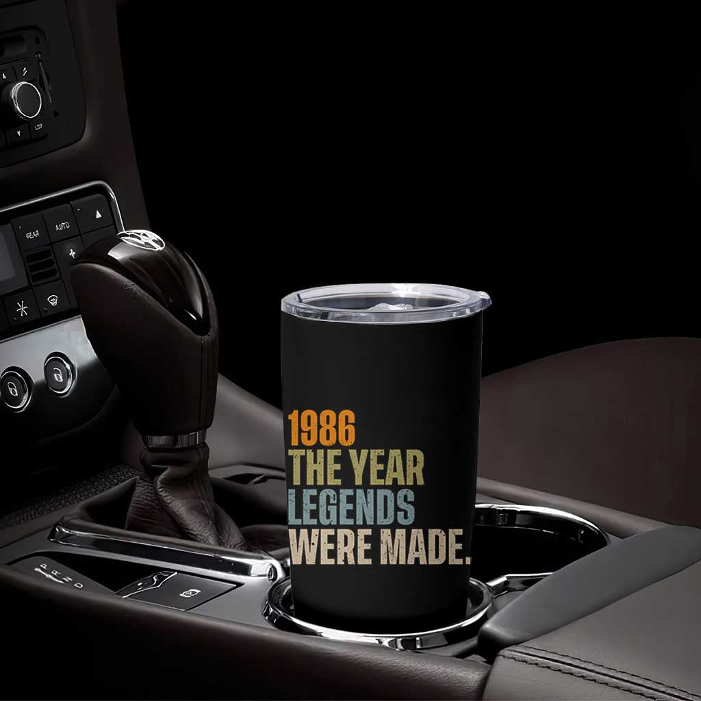 40th Birthday Gift For Men Tumbler Cup Vintage 1986 40 Years Old Birthday