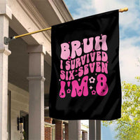 8th Birthday Girls Garden Flag Bruh I Survived 67 Im 8 Year Old Six Seven