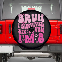 8th Birthday Girls Spare Tire Cover Bruh I Survived 67 Im 8 Year Old Six Seven