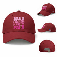 8th Birthday Girls Baseball Cap Bruh I Survived 67 Im 8 Year Old Six Seven