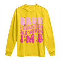8th Birthday Girls Long Sleeve Shirt Bruh I Survived 67 Im 8 Year Old Six Seven