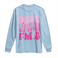 8th Birthday Girls Long Sleeve Shirt Bruh I Survived 67 Im 8 Year Old Six Seven
