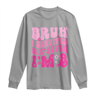8th Birthday Girls Long Sleeve Shirt Bruh I Survived 67 Im 8 Year Old Six Seven