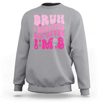 8th Birthday Girls Sweatshirt Bruh I Survived 67 Im 8 Year Old Six Seven